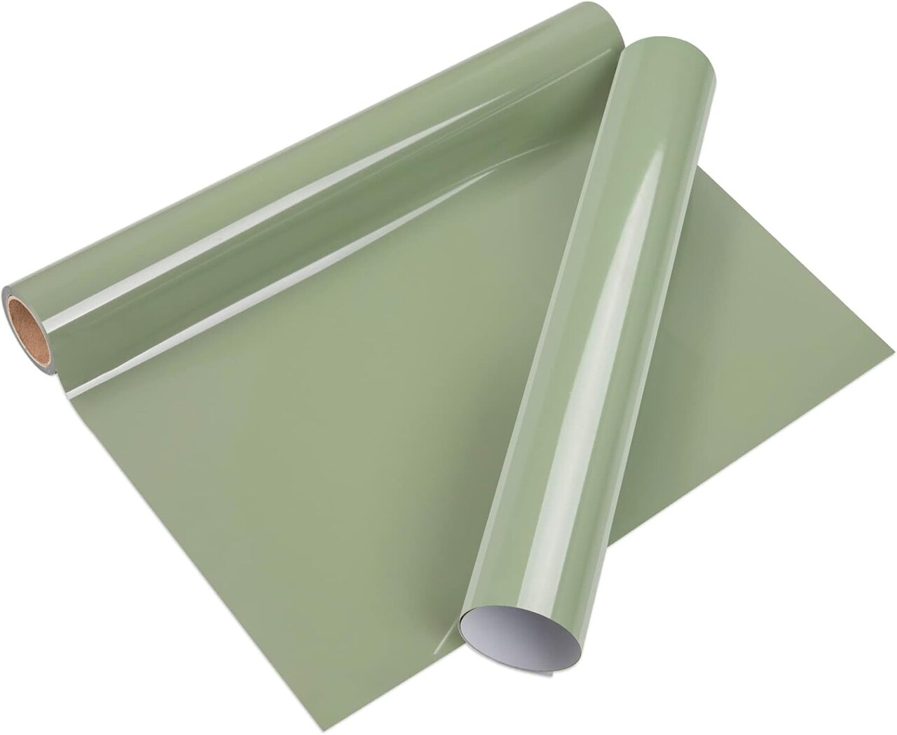 12" x5ft Khaki Green Iron on Vinyl for T-Shirts (Khaki Green)